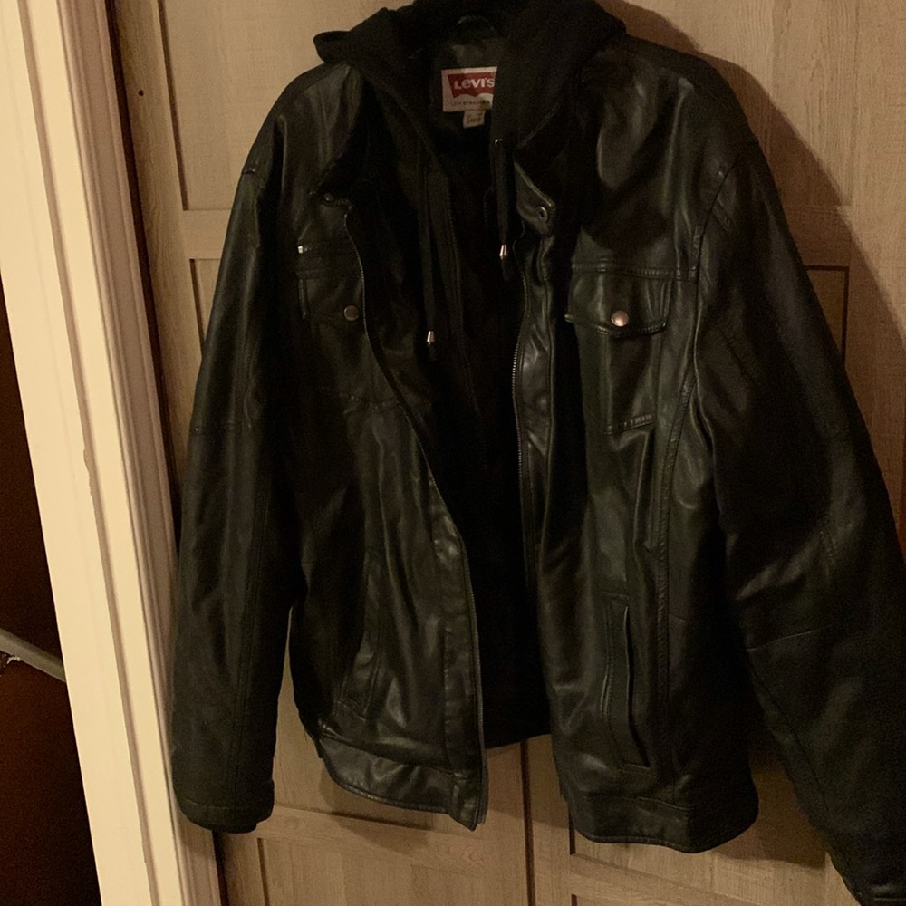 Levi's Men's Black Leather Jacket